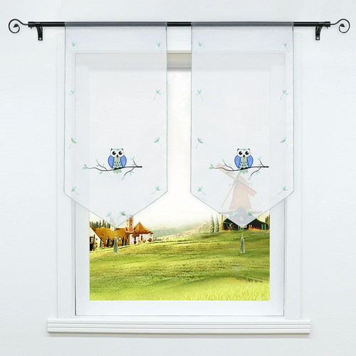 Voile scheibengardine mit - voile,