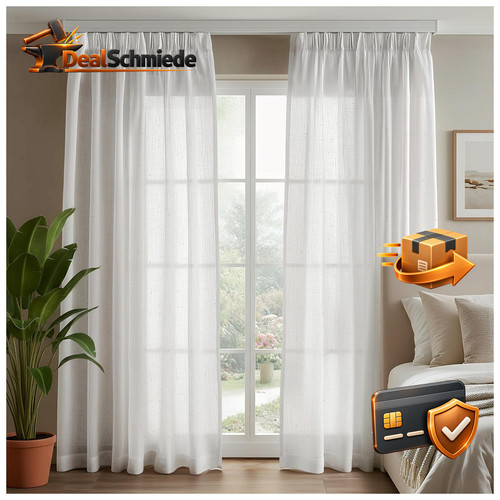 Gardinen voile halbtransparent - voile,