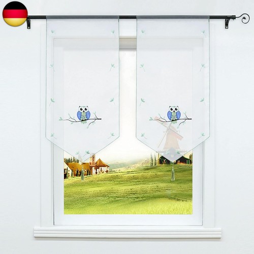 Voile scheibengardine mit - scheibengardine,