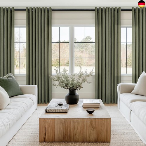 Vorhänge grün für modern - grün,